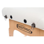 RestPro Vip 2 Cream Κρεβάτι Μασάζ Φυσικοθεραπείας Βαλίτσα Ξύλινο με θήκη φορητό